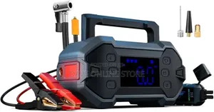 Photo - Portable Car Jump Starter 3000A With Air Compressor 12V