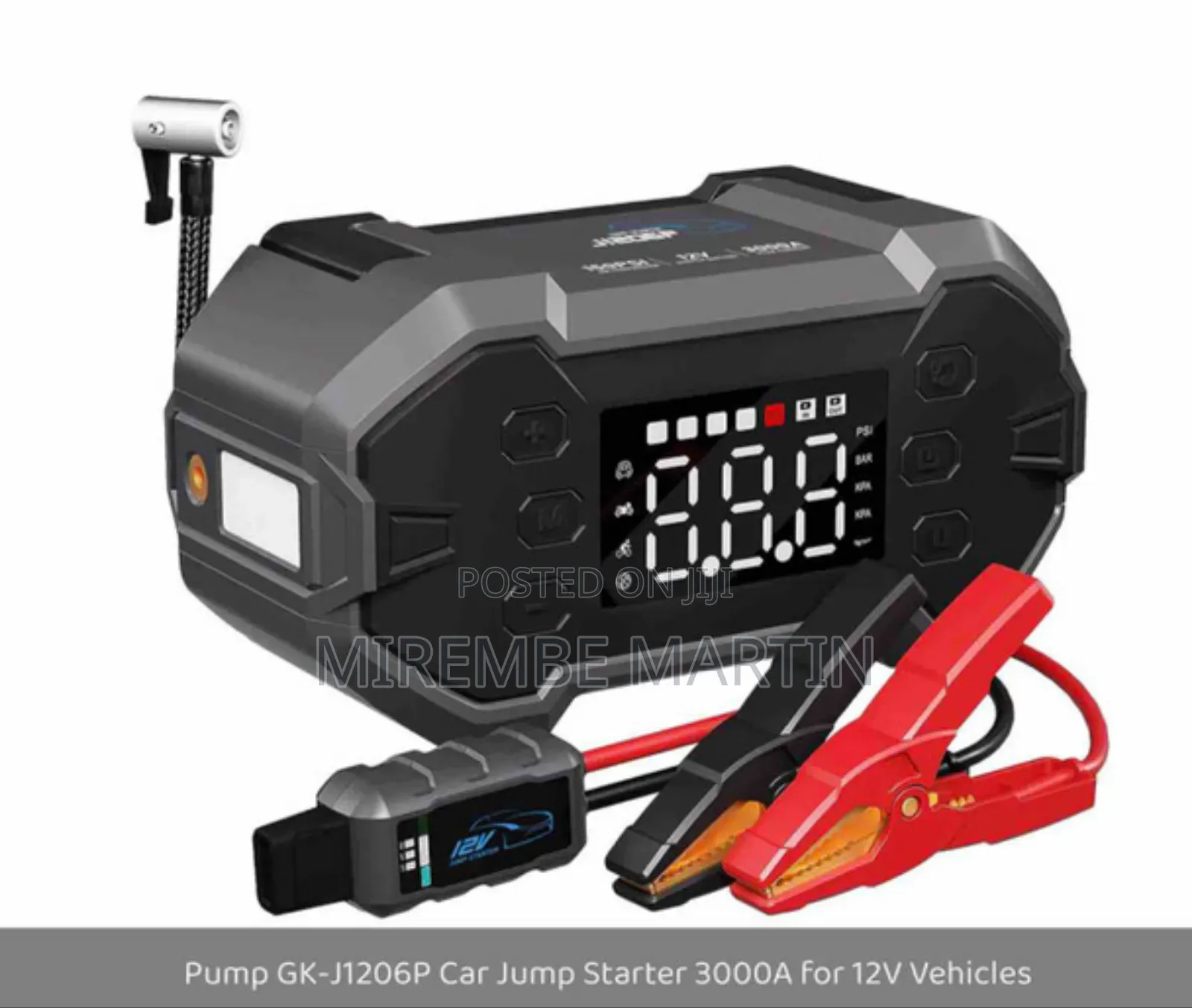 Green Keeper Car Jump Starter, Power Bank Air Compressor