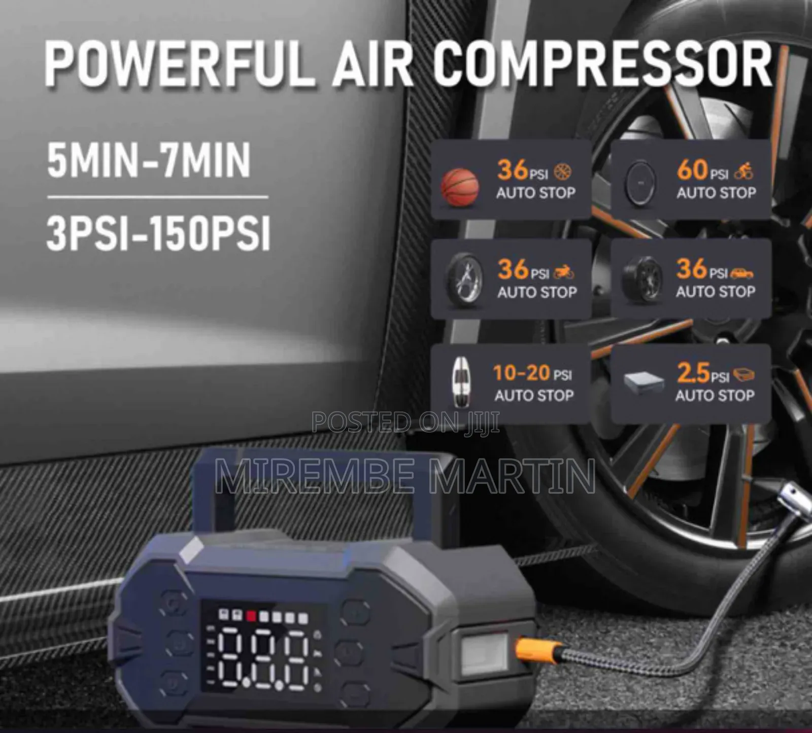 Green Keeper Car Jump Starter, Power Bank Air Compressor