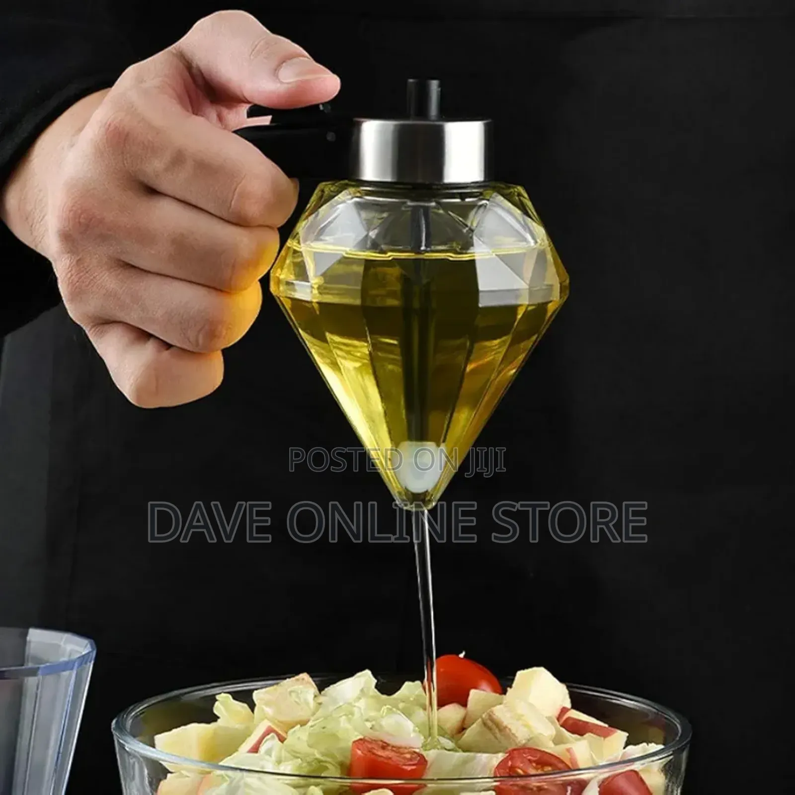 Oil Vinegar Honey Syrup Dispenser Jar , Clear