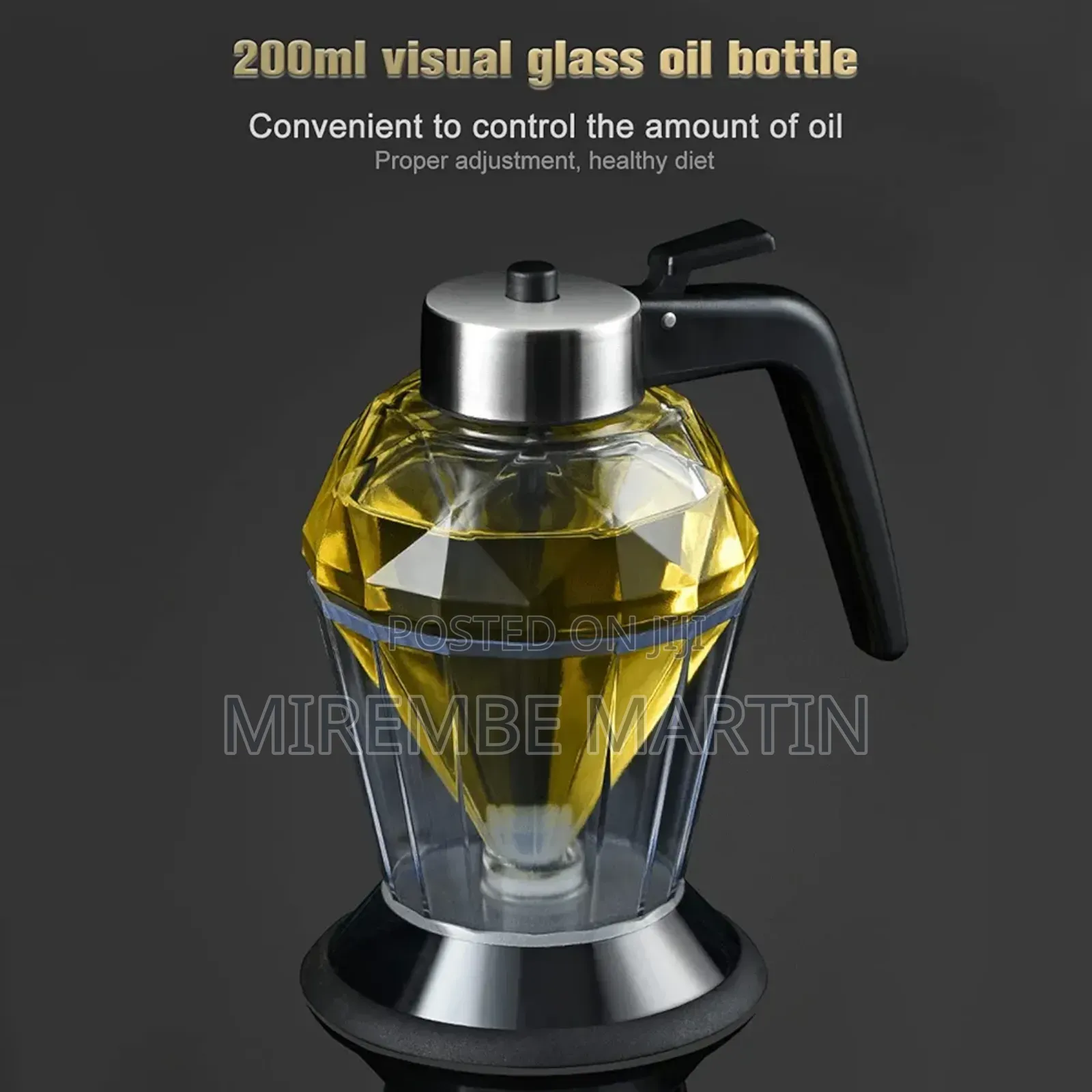 Oil Dispensing Bottles Glass Olive Oil Bottle 200ml