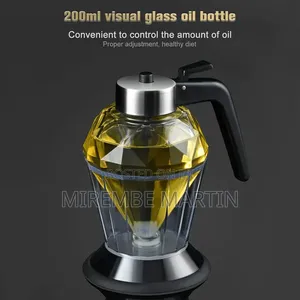 Oil Dispensing Bottles Glass Olive Oil Bottle 200ml
