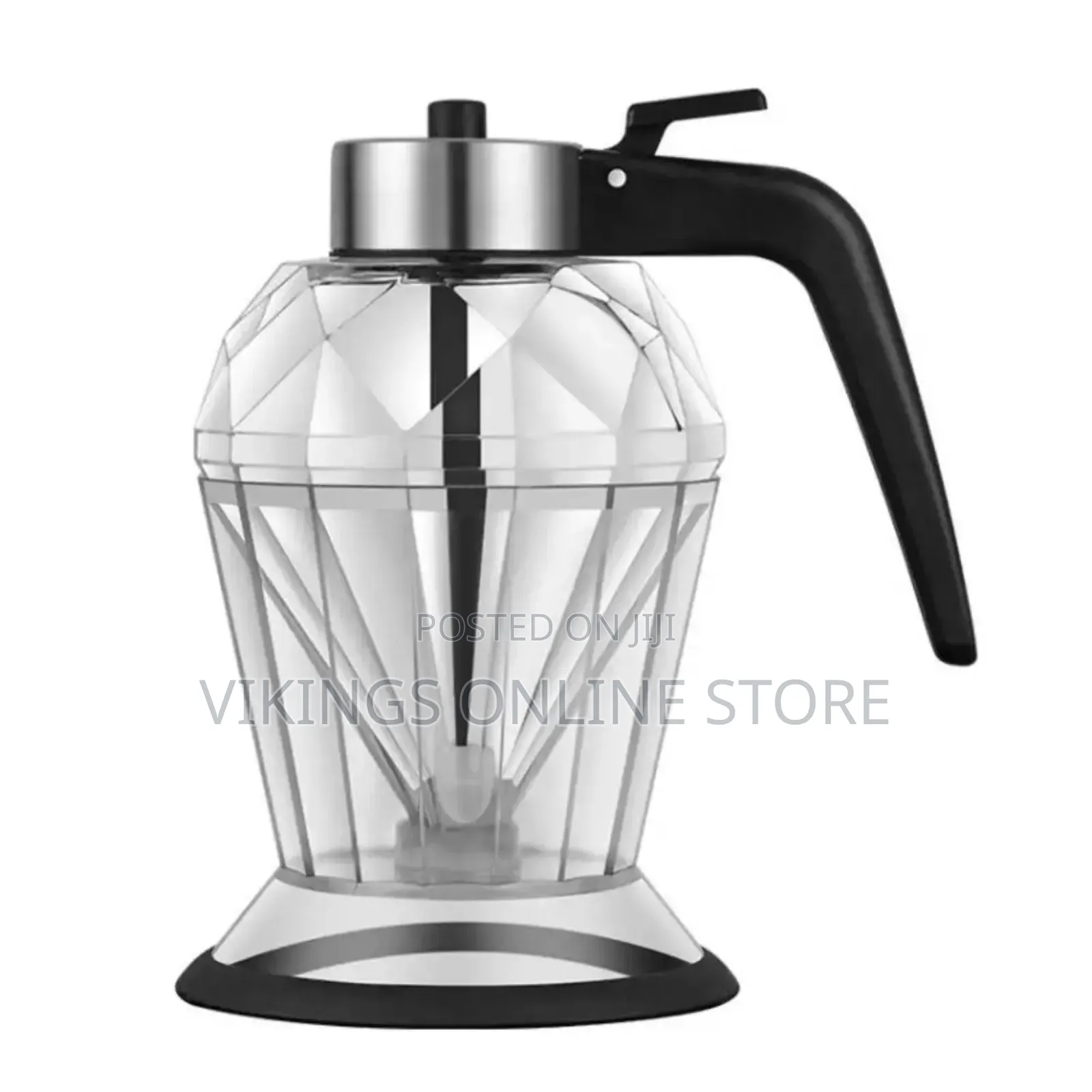 Diamond Oil Can Glass Dustproof Vinegar Oil Bottle
