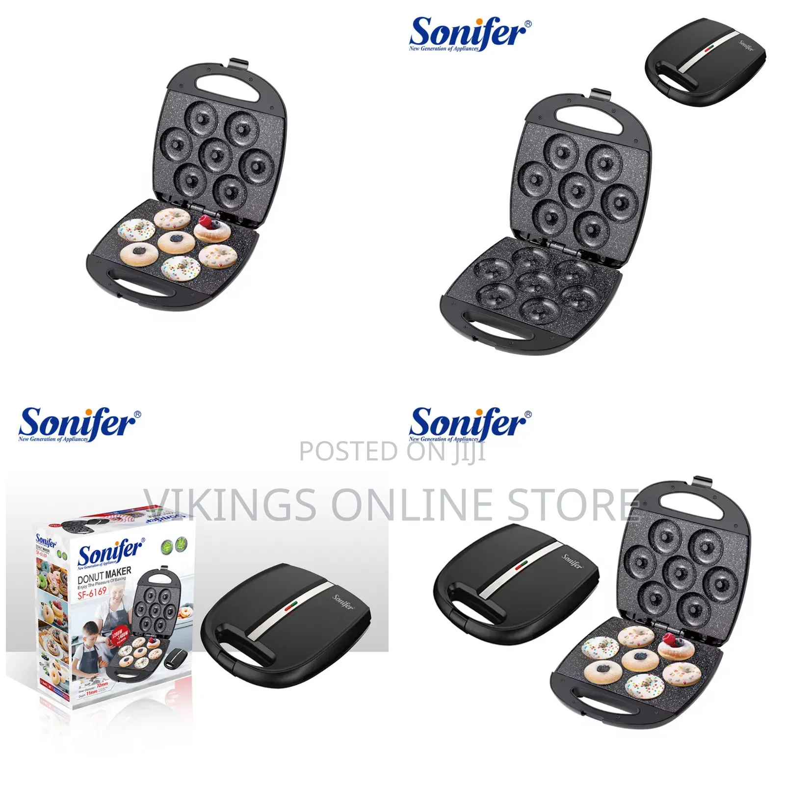 SONIFER SF-6169 Electric Donut Baking Toaster