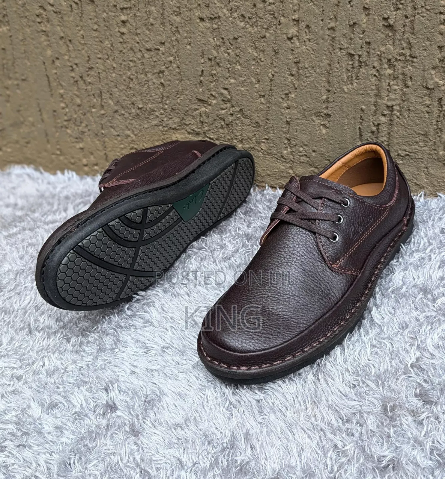 Gifted Mens Clarks Lace Up Casual Leather Shoes