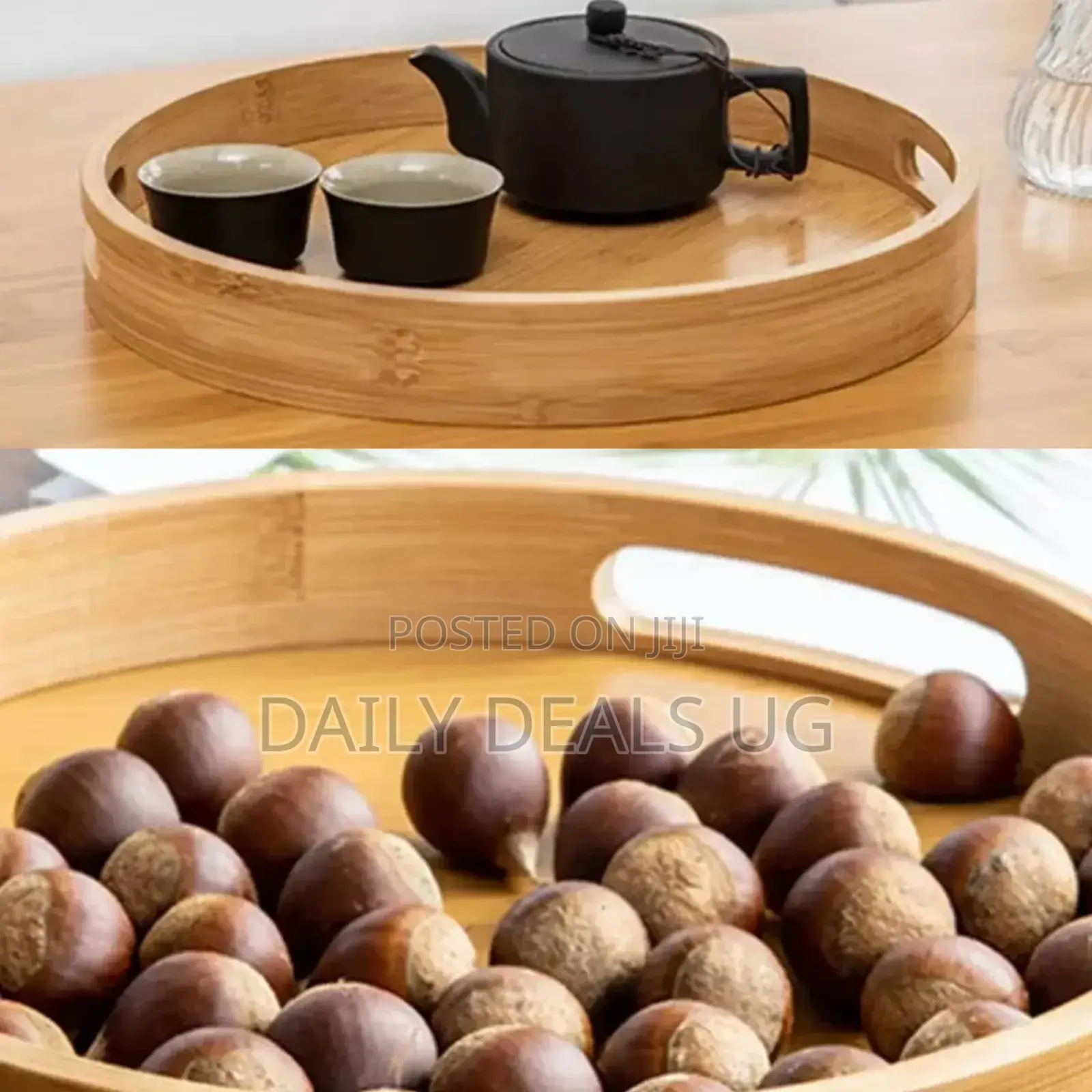 Portable Wooden Tray