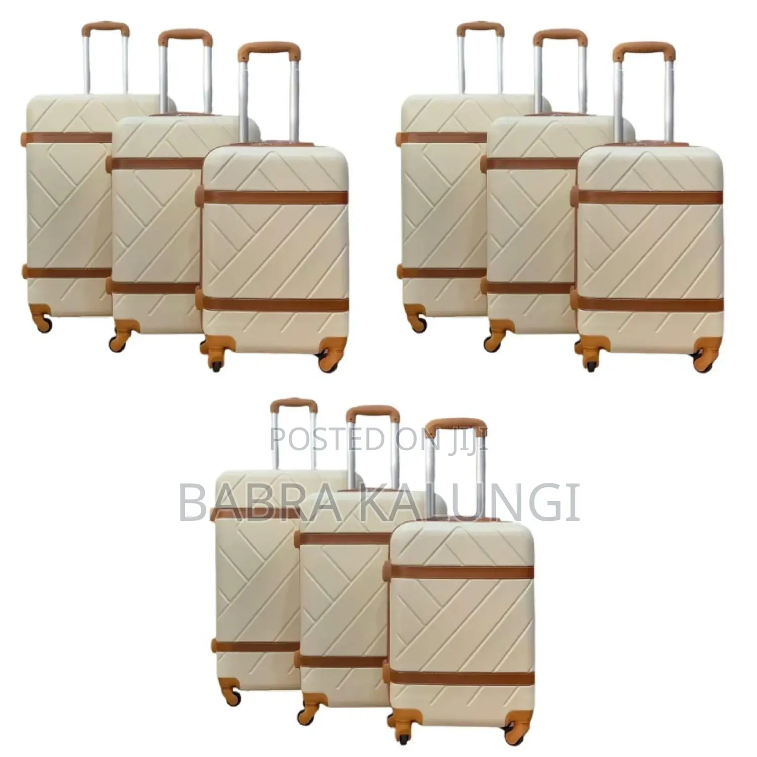 3 Pieces of Retro 20 25 29 Inches Rolling Luggage Carry