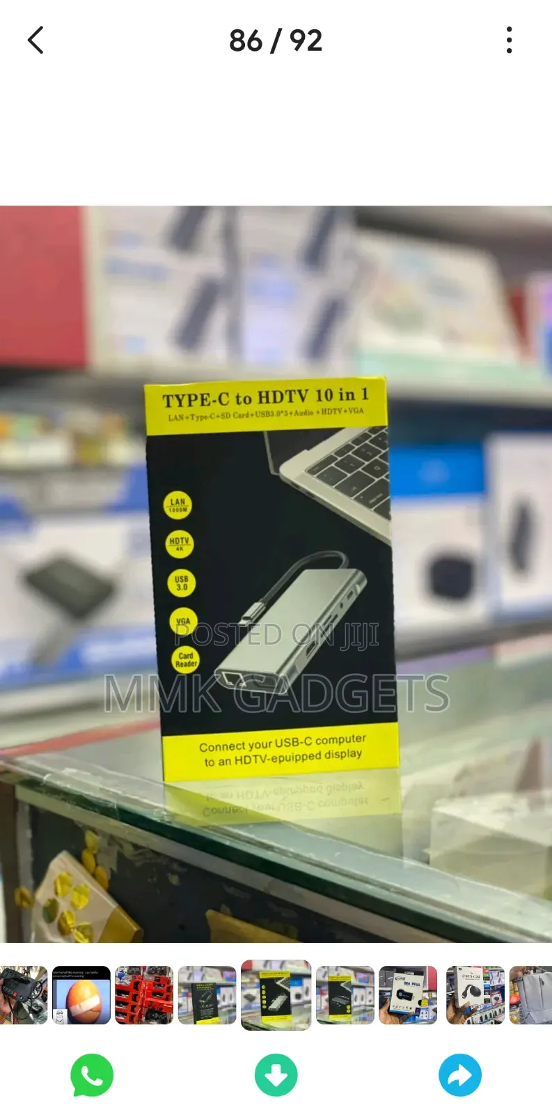 Type C to HDTV 10 in 1