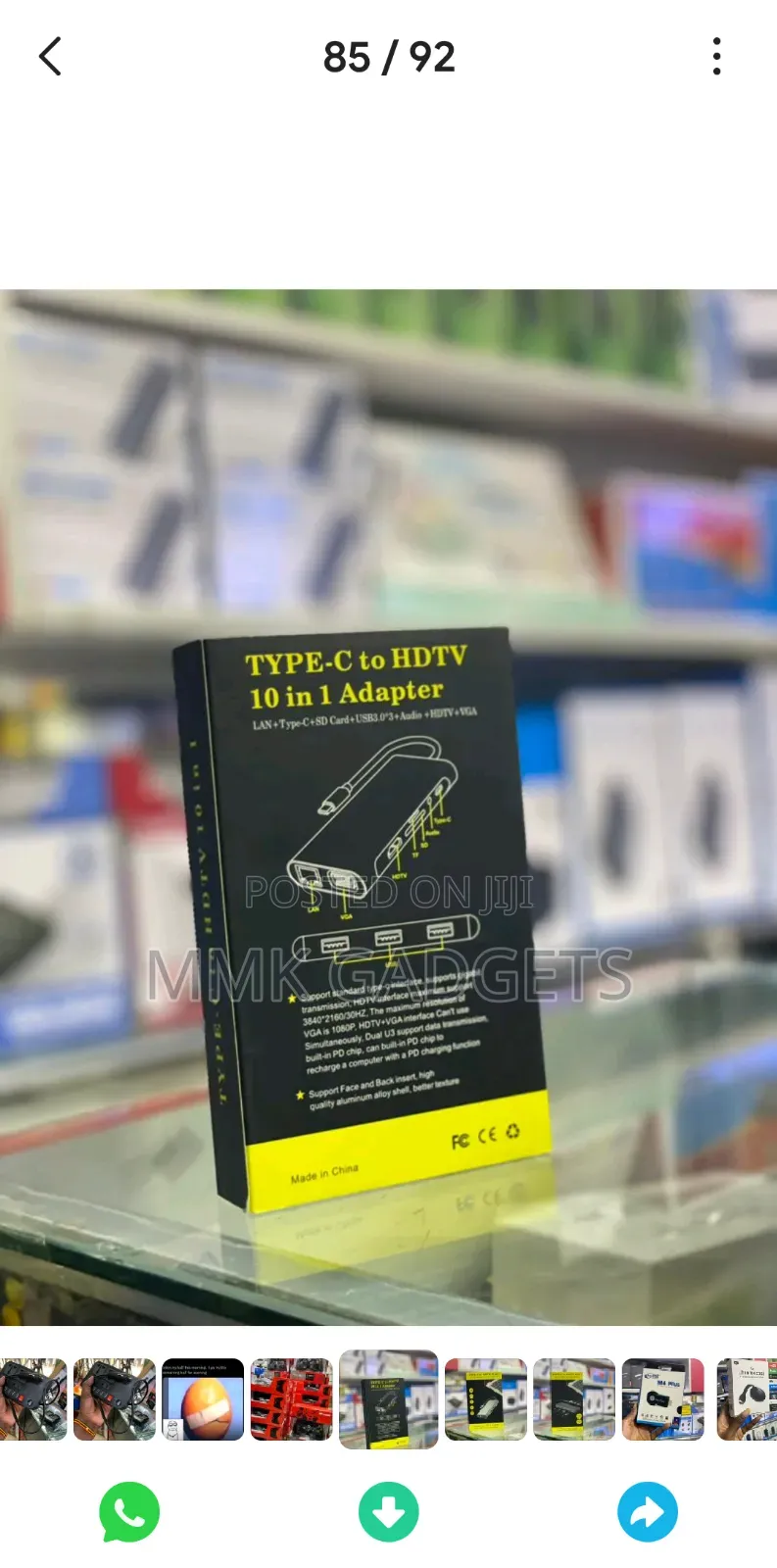 Type C to HDTV 10 in 1