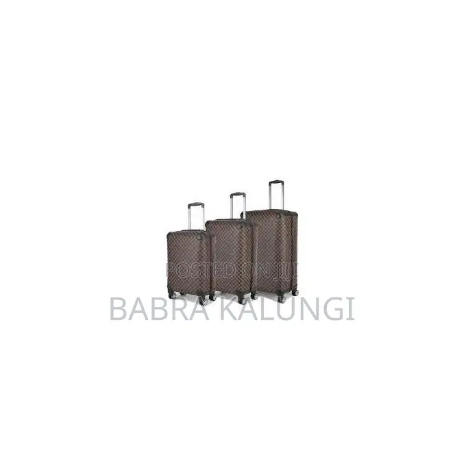 3 Piece of Monogram Canvas Travel Rolling Luggage Suitcase