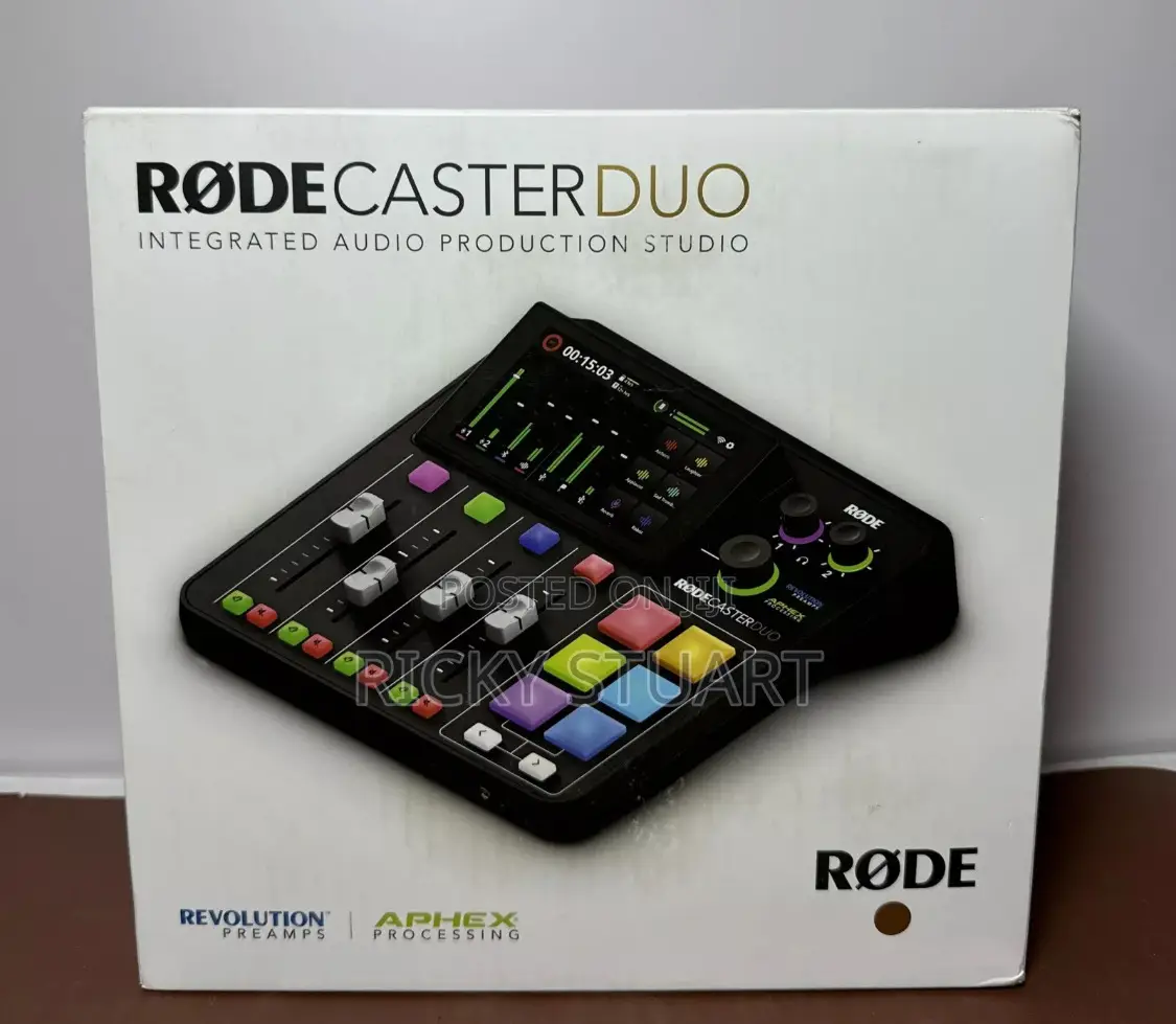 Rodecaster Duo Streaming Mixer Audio Production Studio