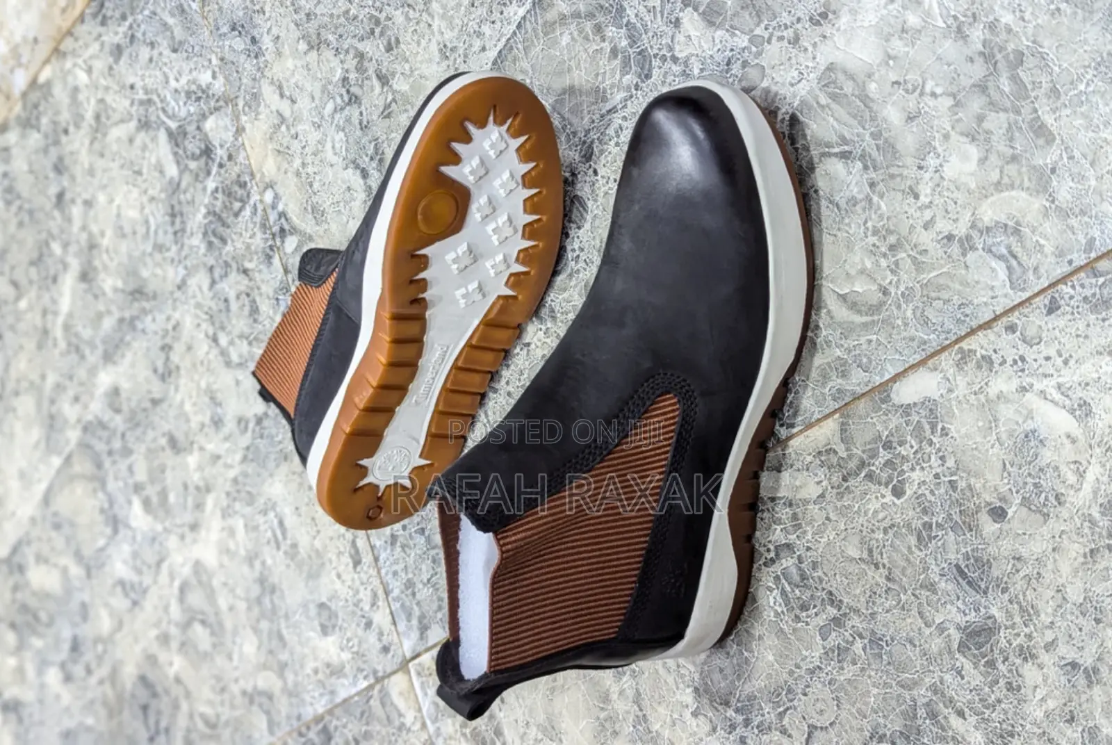Original Black Timberland Casual Premium Leather Boots