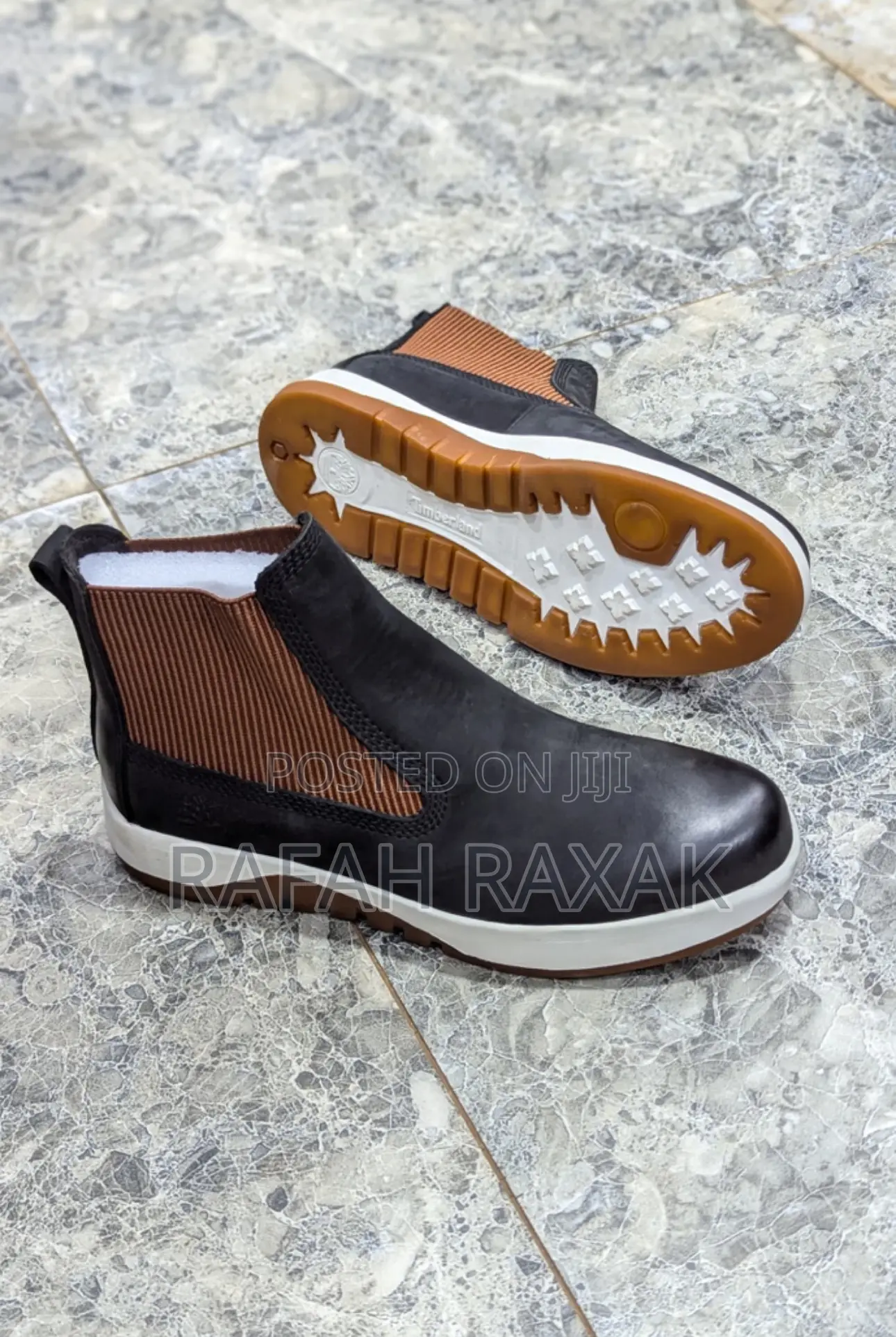 Original Black Timberland Casual Premium Leather Boots