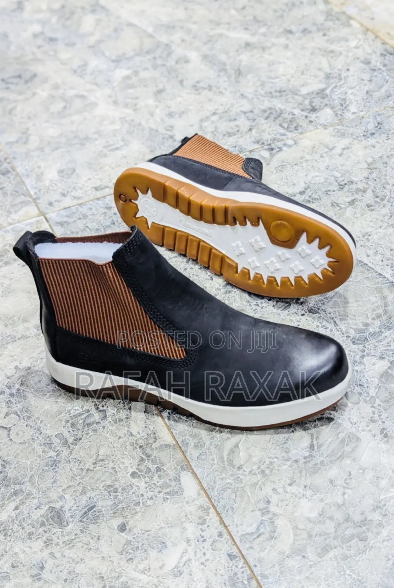 Original Black Timberland Casual Premium Leather Boots
