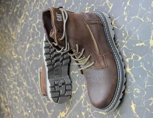 Original Coffee Brown CAT Casual Leather Boots