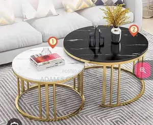 Center Table White and Black on Top