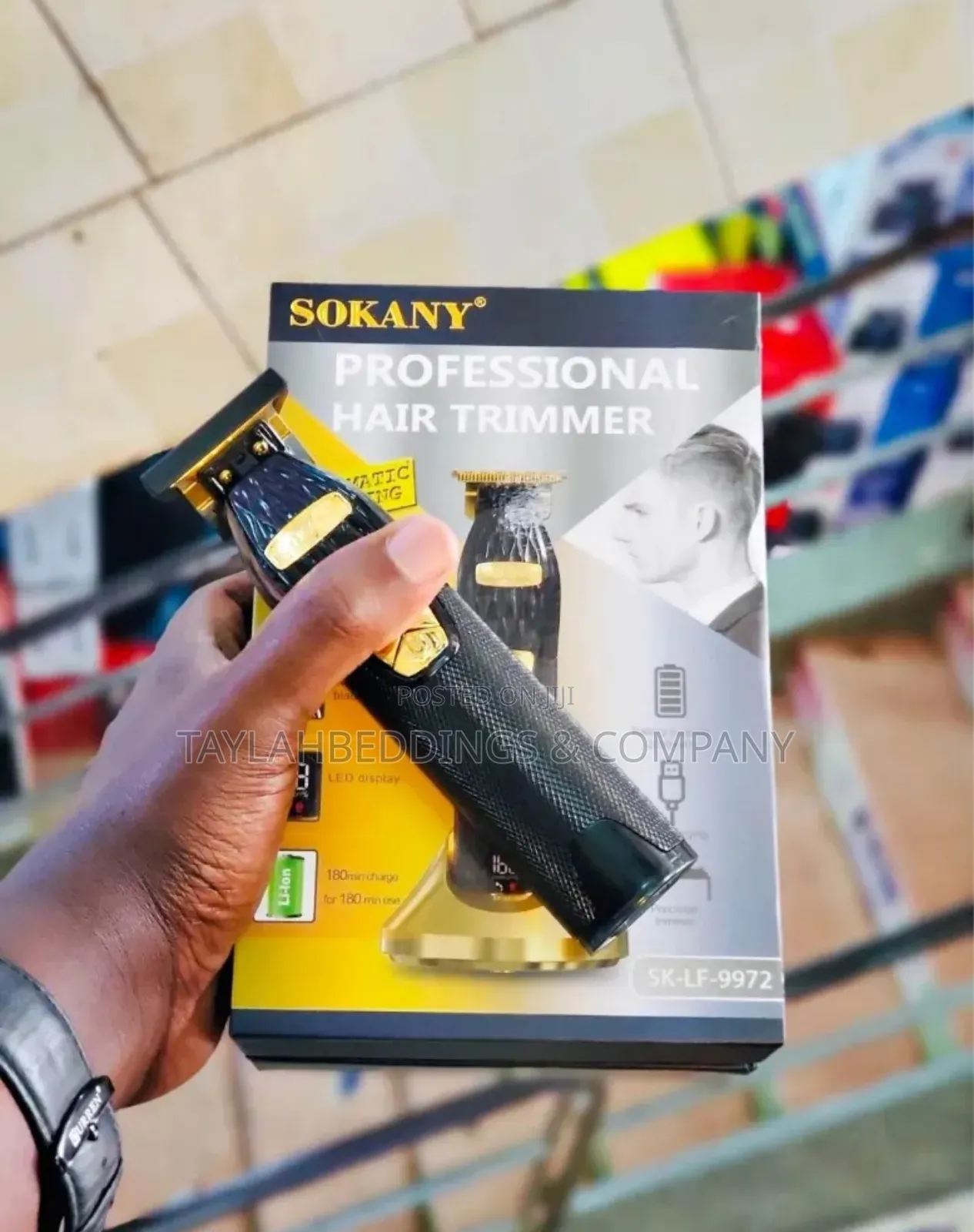 SOKANY Professional Hair Shaver Clipper, Stainless Steel