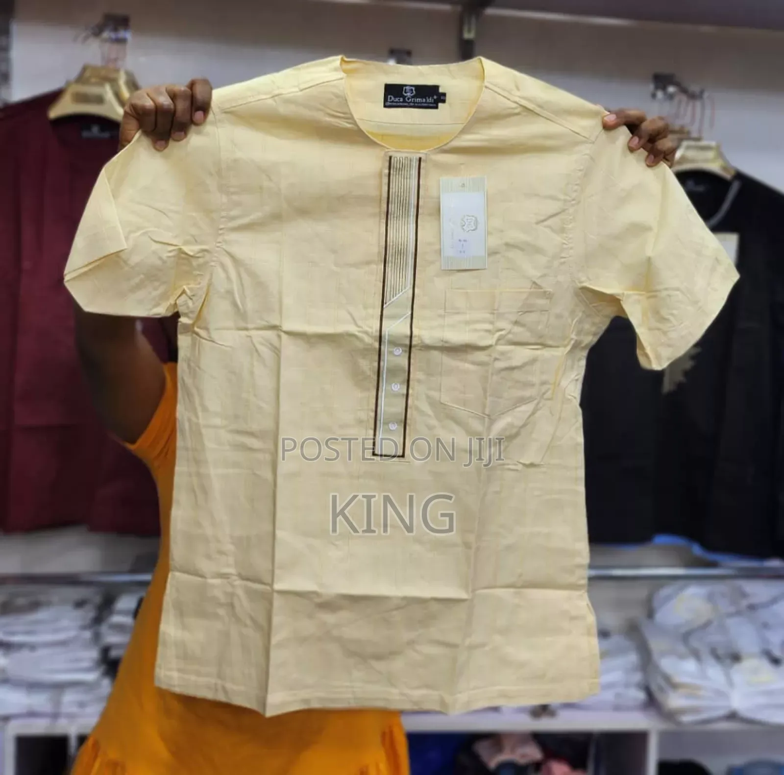 Nurturing African Wear Kitengi Shirt. Short Sleeves