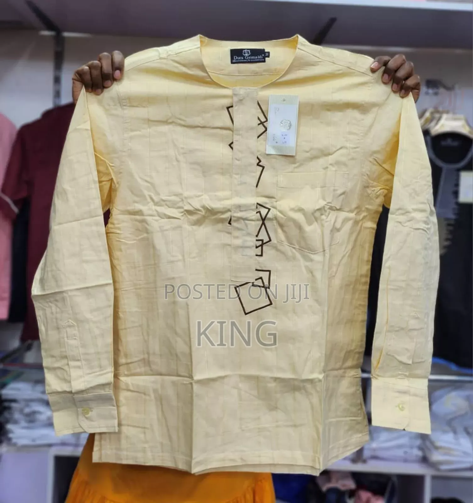 Toasty African Wear Kitengi Shirt. Long Sleeves