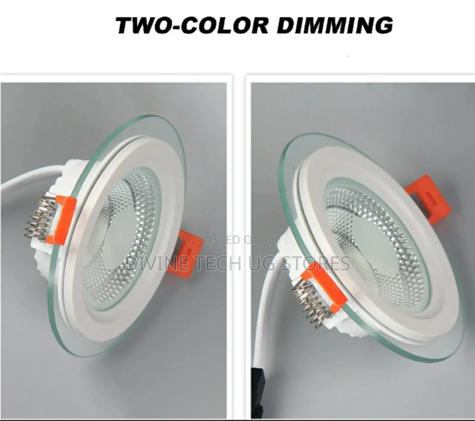 5W LED Spot Light With Glass Frame - White and Warm White