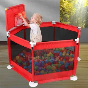 Kids Playpen Fence With 32 Colored Balls