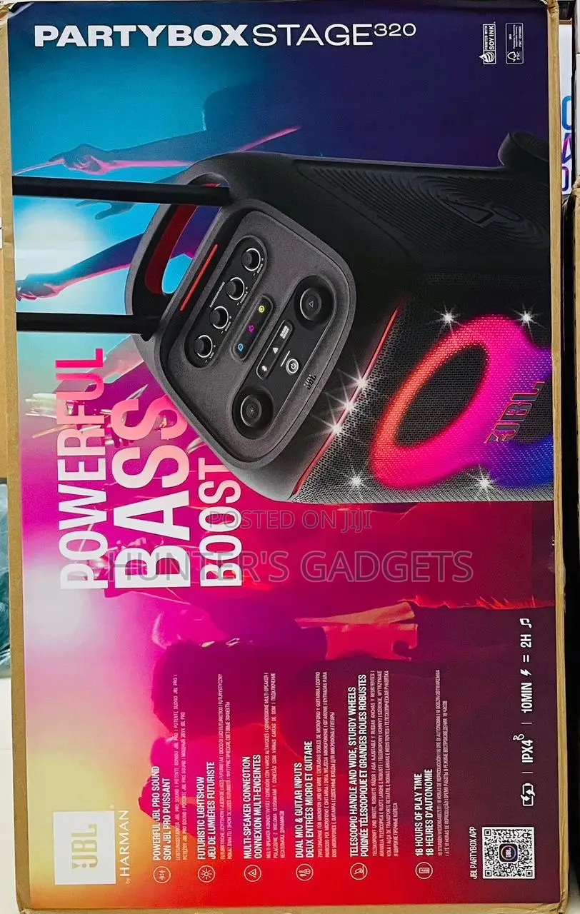JBL Party Box Stage 320 New Latest Bluetooth Rechargeable