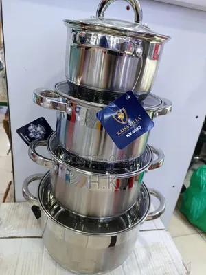 4pcs Kaisa Villa Cookware Set With Glass Cover