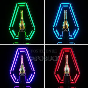 7-Color Ace of Spades Champagne Bottle Presenter