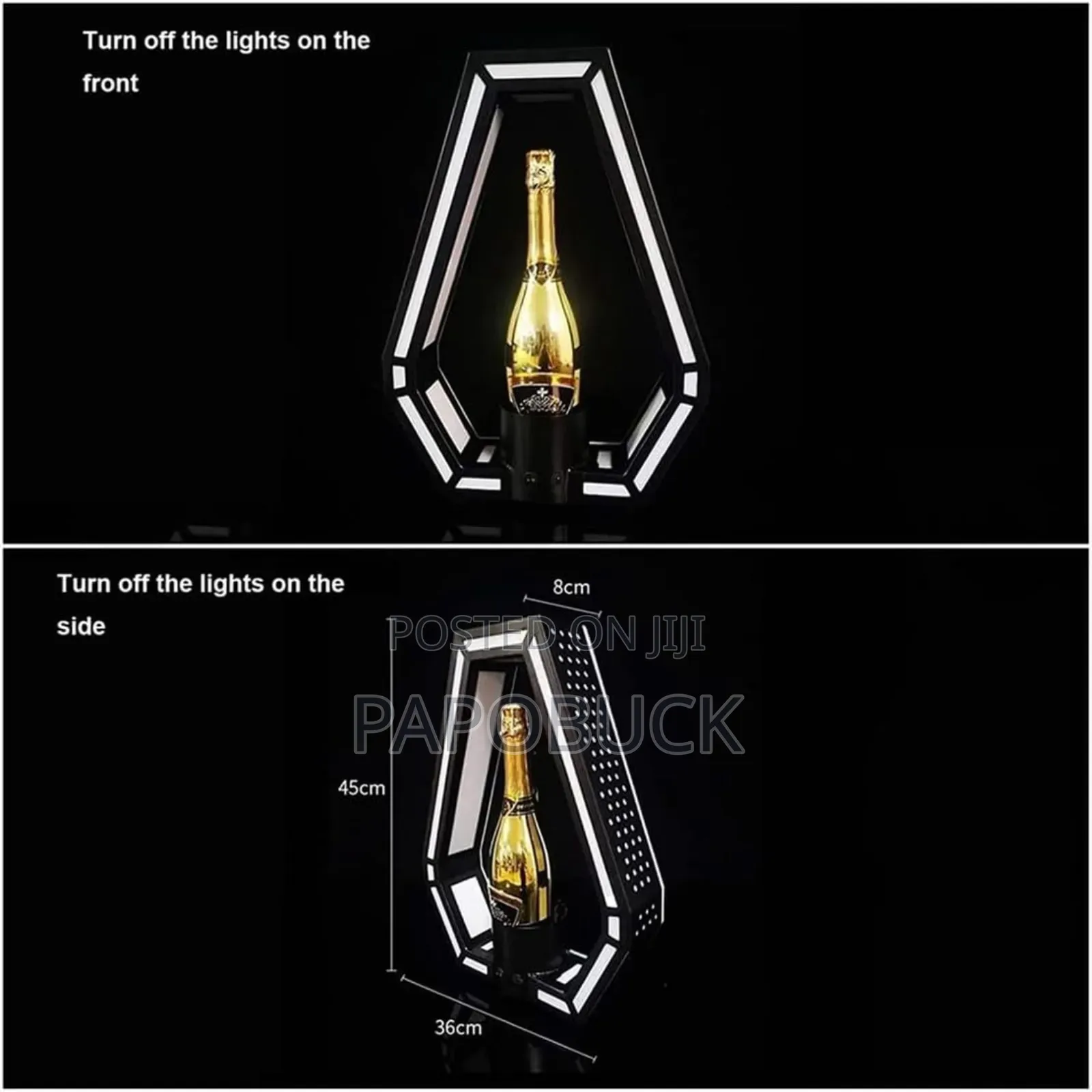 7-Color Ace of Spades Champagne Bottle Presenter