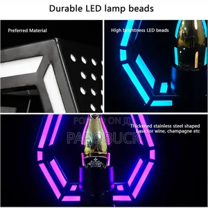 7-Color Ace of Spades Champagne Bottle Presenter