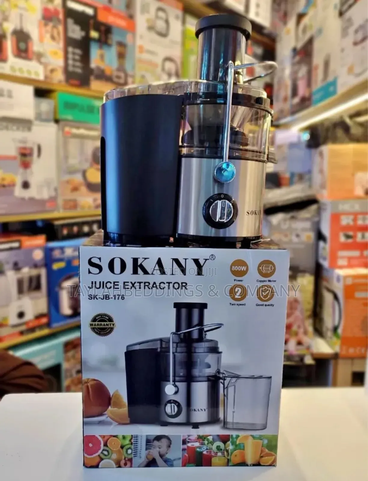 800 Watts Sokany Juicer