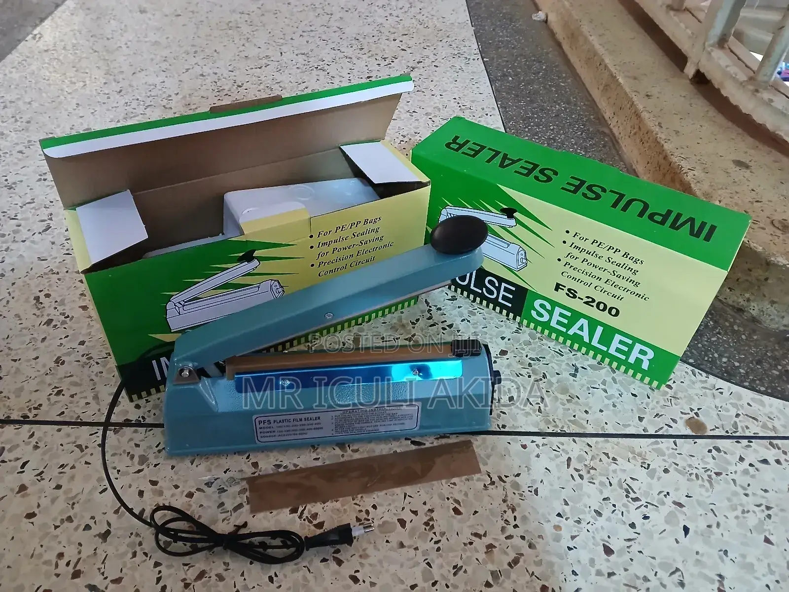 FS-200 Manual PE/PP Plastic Bags Film Impulse Sealer