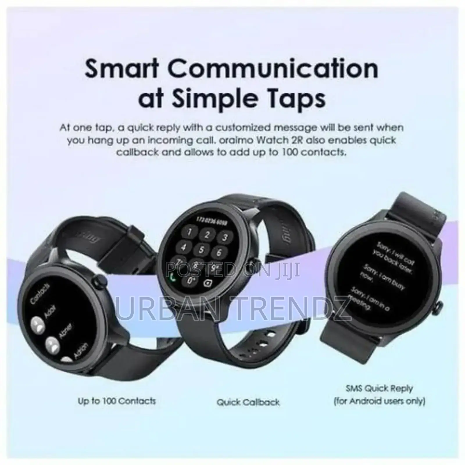 Oraimo Watch 2R Bluetooth Calling Smart Watch 1.39"HD