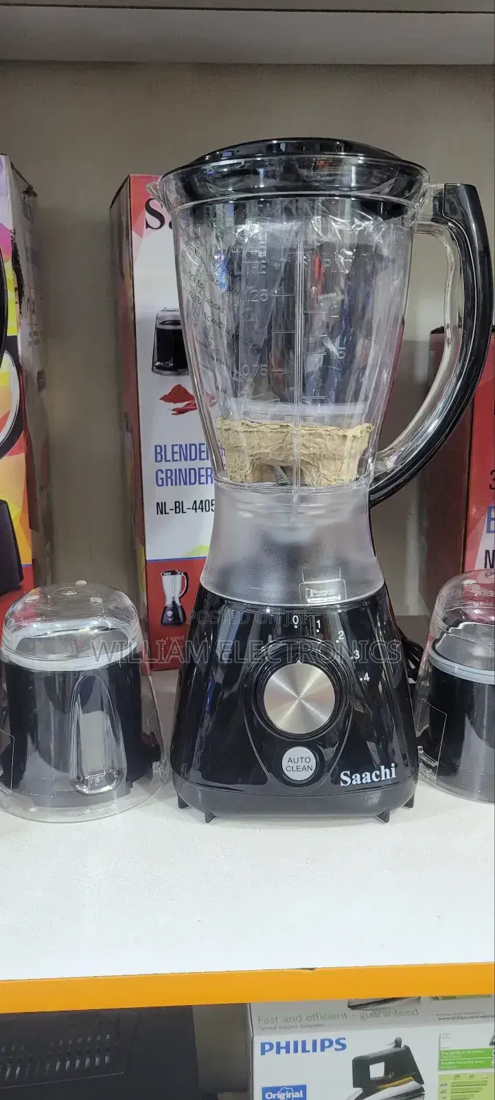 2in1 Saachi Electric Blender With Durable Plastic Jar