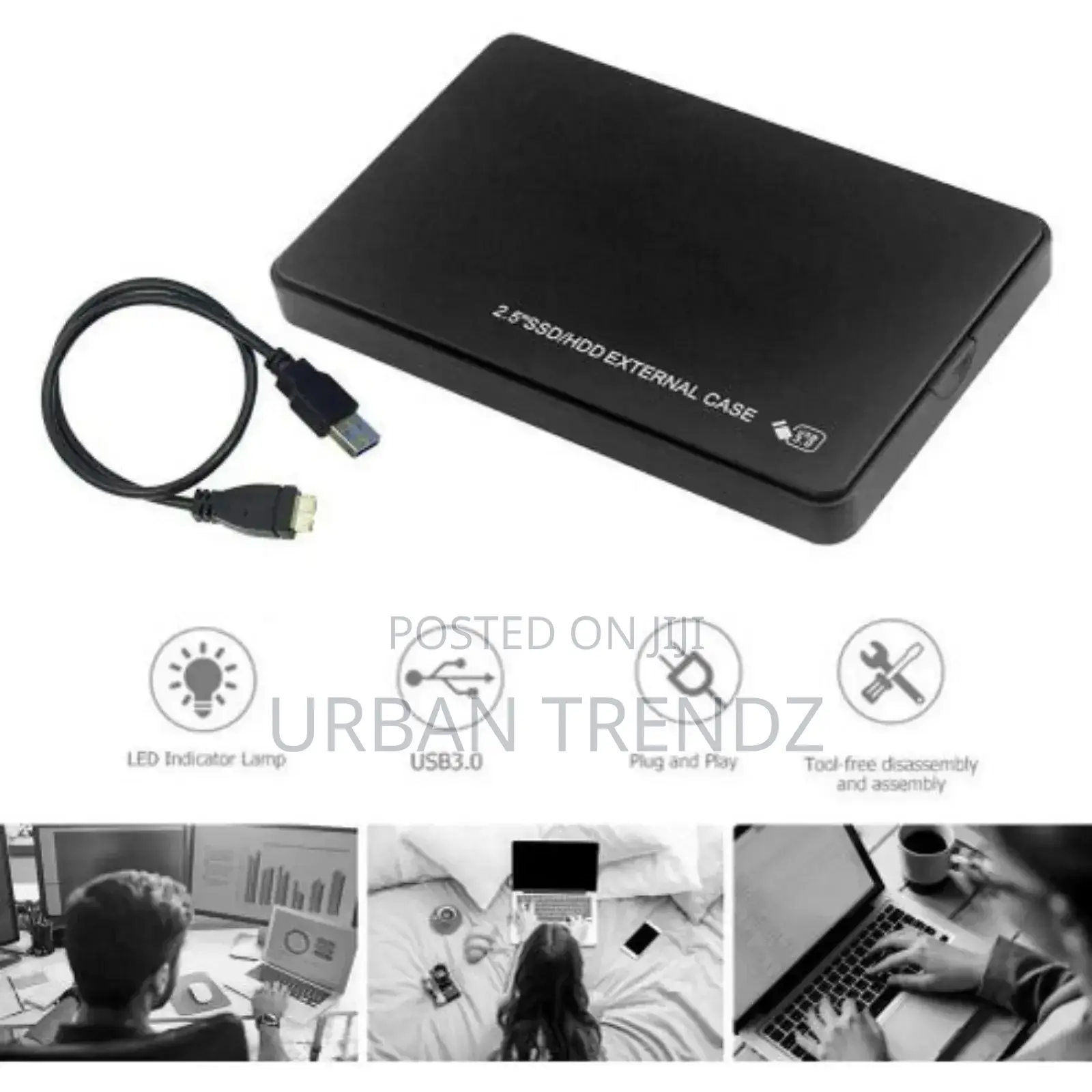 HDD Enclosure, 2.5 Inch SATA USB 3.0 HDD Hard Drive External