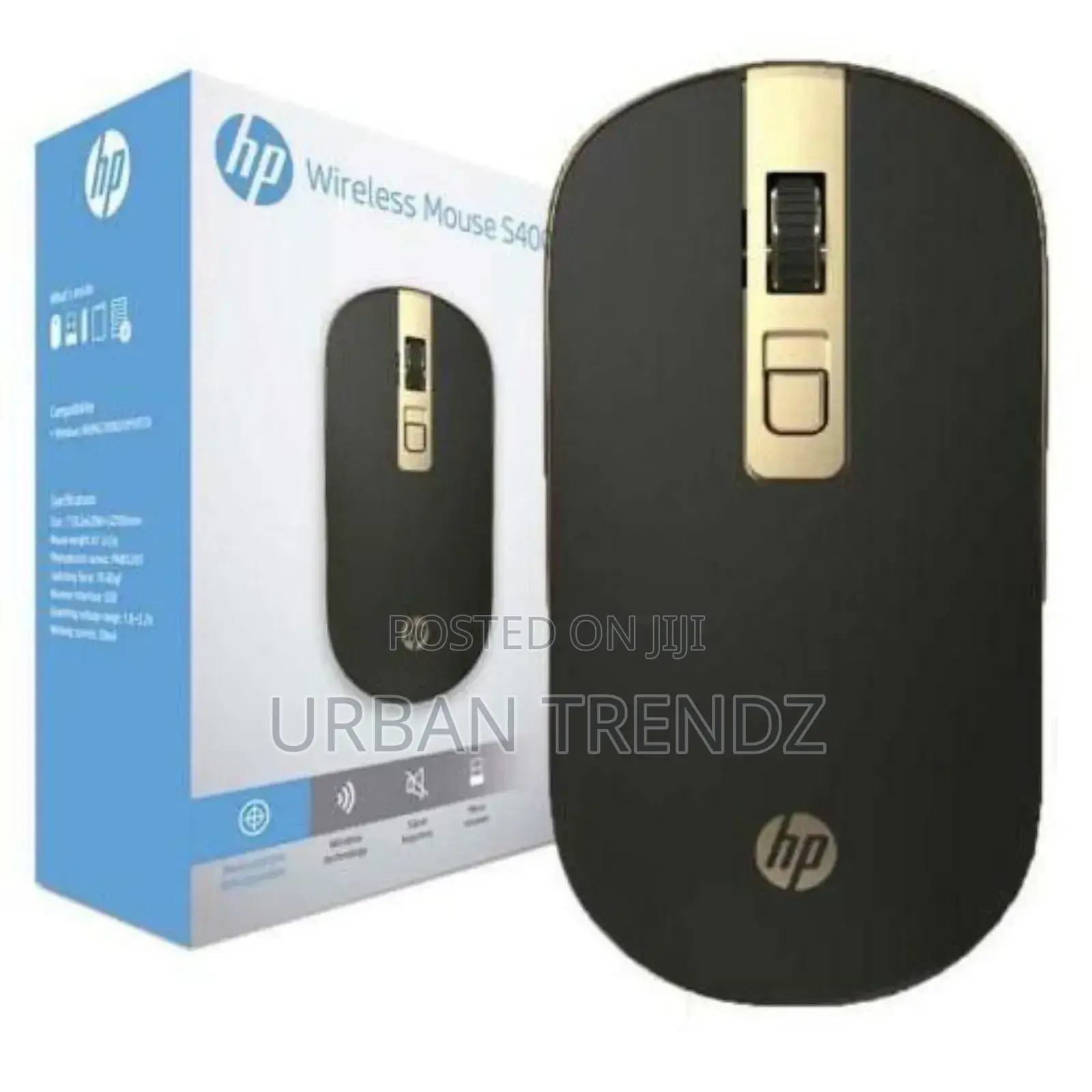Hp S4000 Optical USB 1600 DPI 2.4ghz Wireless Mouse