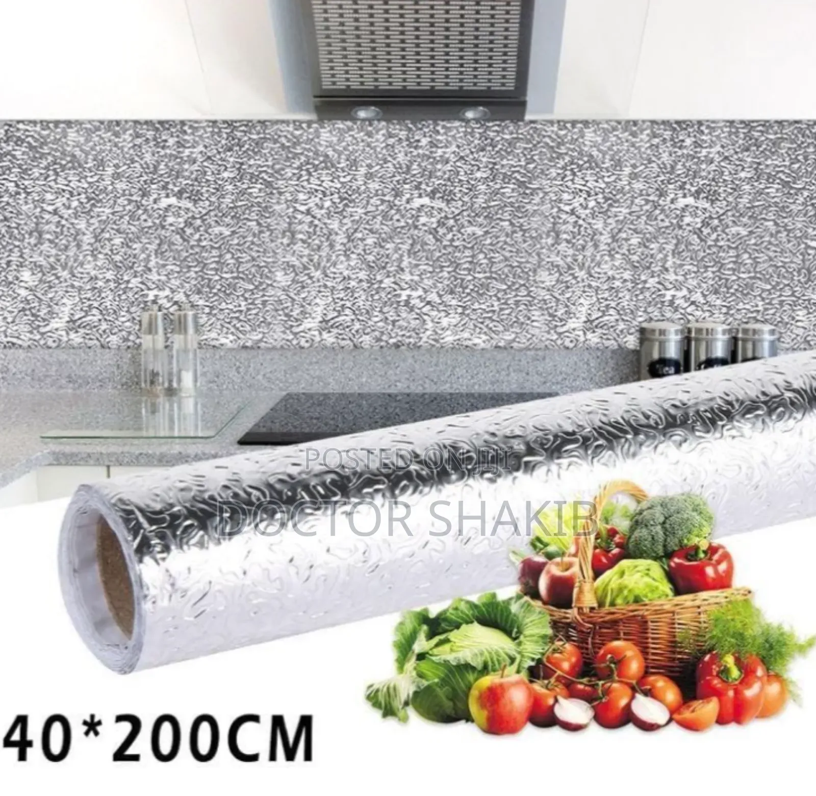 Nice Looking Aluminum Silver Crimped Wall Heat Resistant