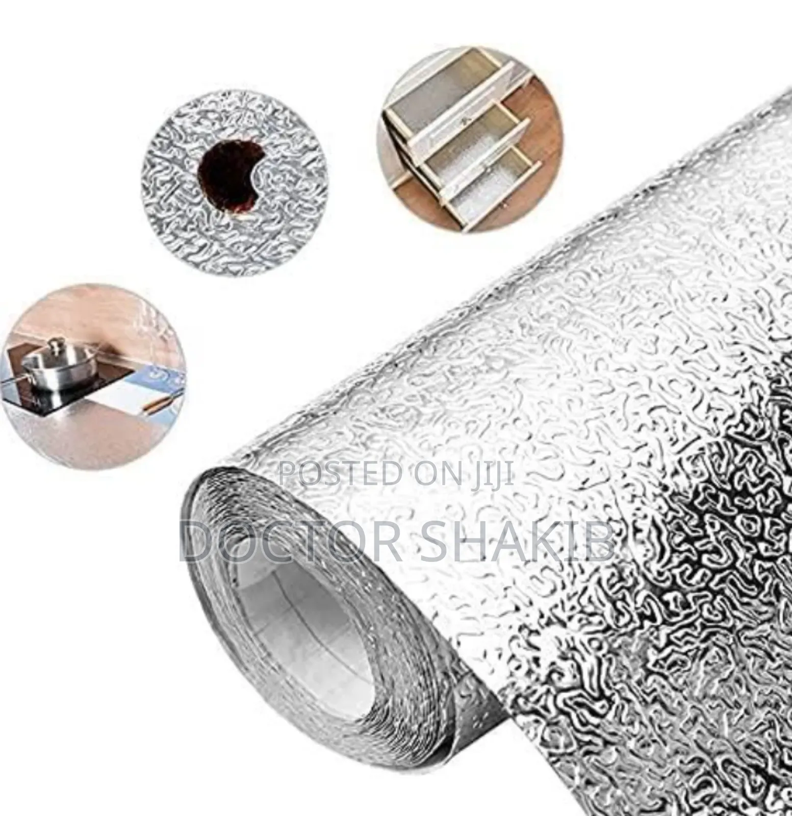Nice Looking Aluminum Silver Crimped Wall Heat Resistant