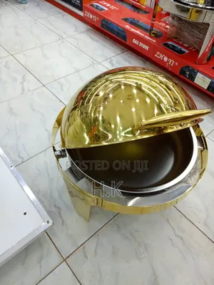 6.6L Golden Round Food Warmer