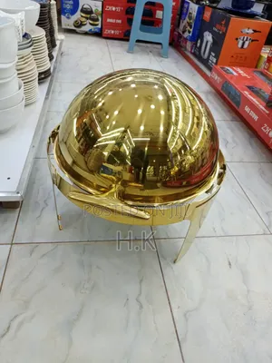 6.6L Golden Round Food Warmer