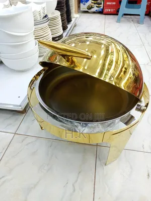 6.6L Golden Round Food Warmer