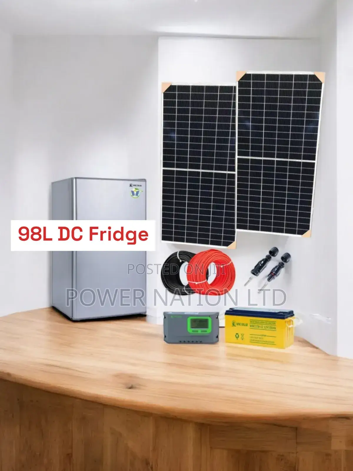 200w Solar System Full Kit With 98 Liters DC/Solar Fridge