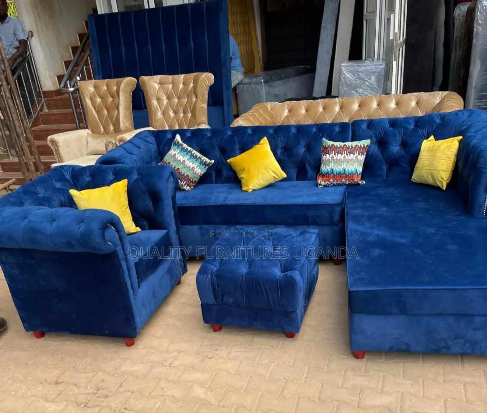 Seven Sitter Chesterfield Couch