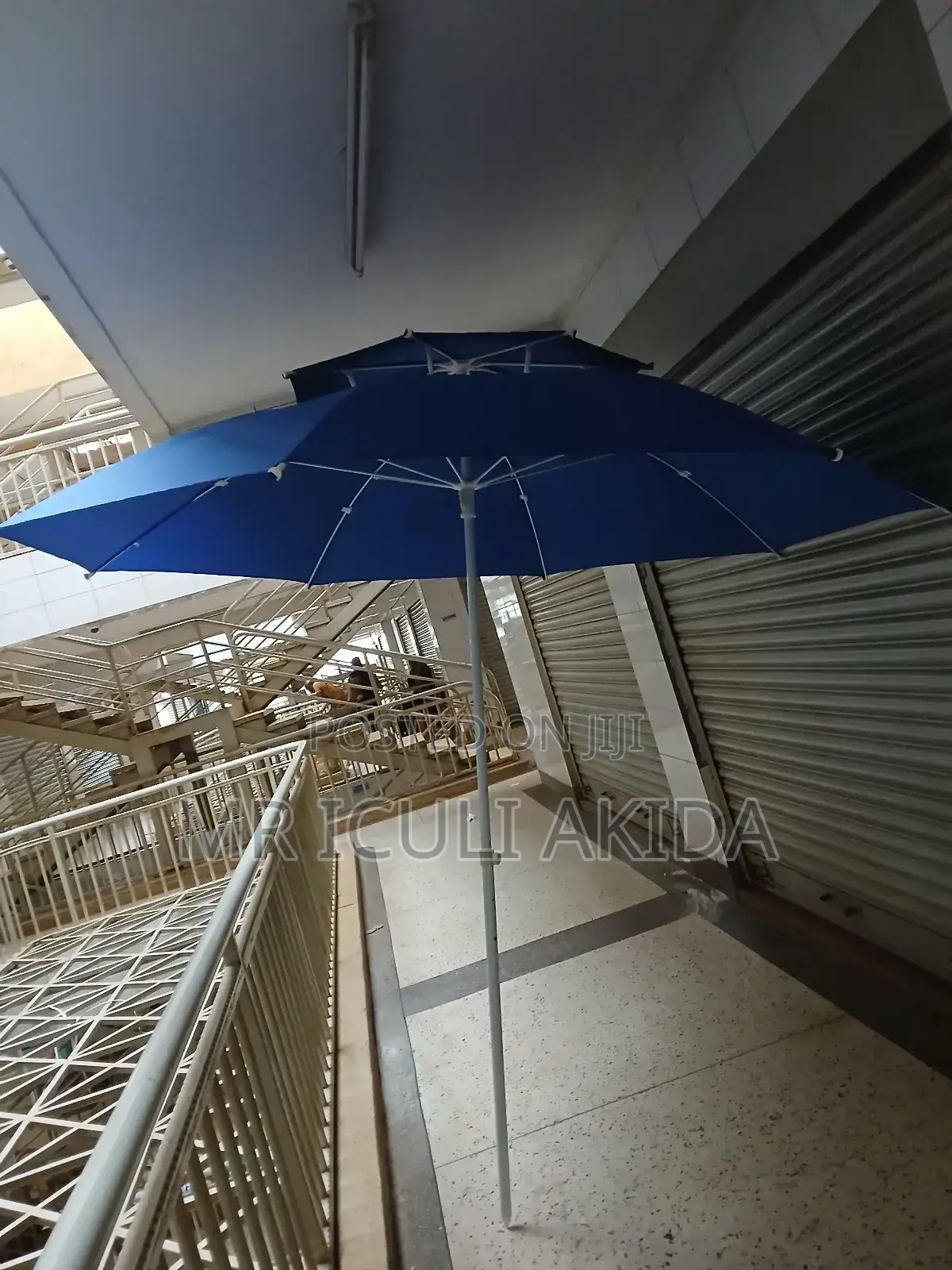 2.4mtrs Blue Garden,Bar,Restaurant Business Overlap Umbrella