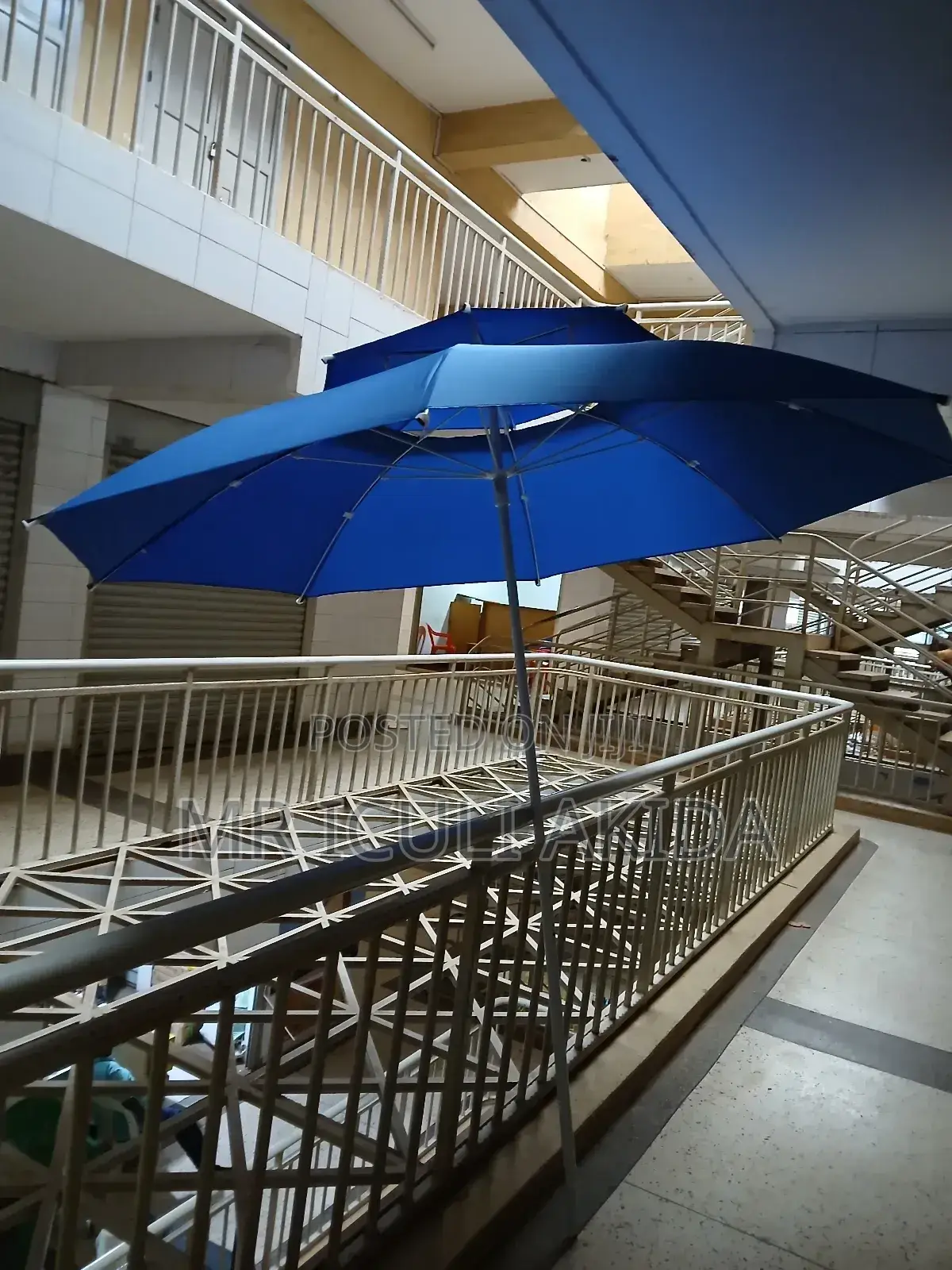 2.4mtrs Blue Garden,Bar,Restaurant Business Overlap Umbrella
