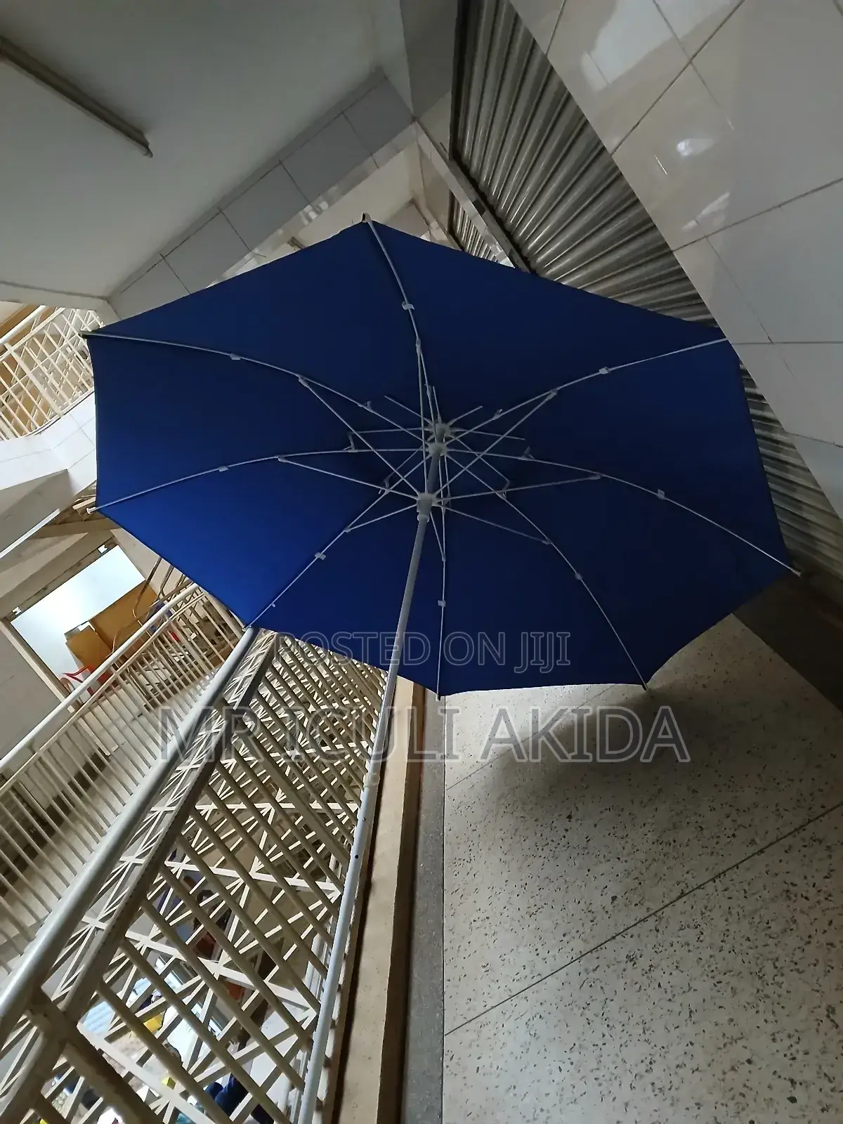 2.4mtrs Blue Garden,Bar,Restaurant Business Overlap Umbrella