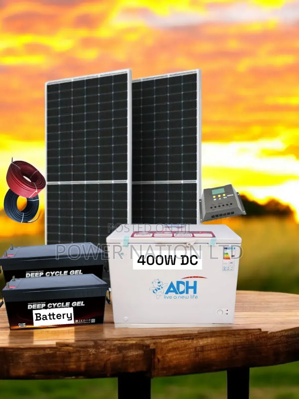 400l DC/Solar Deep Freezer With 800w Solar System Full Kit