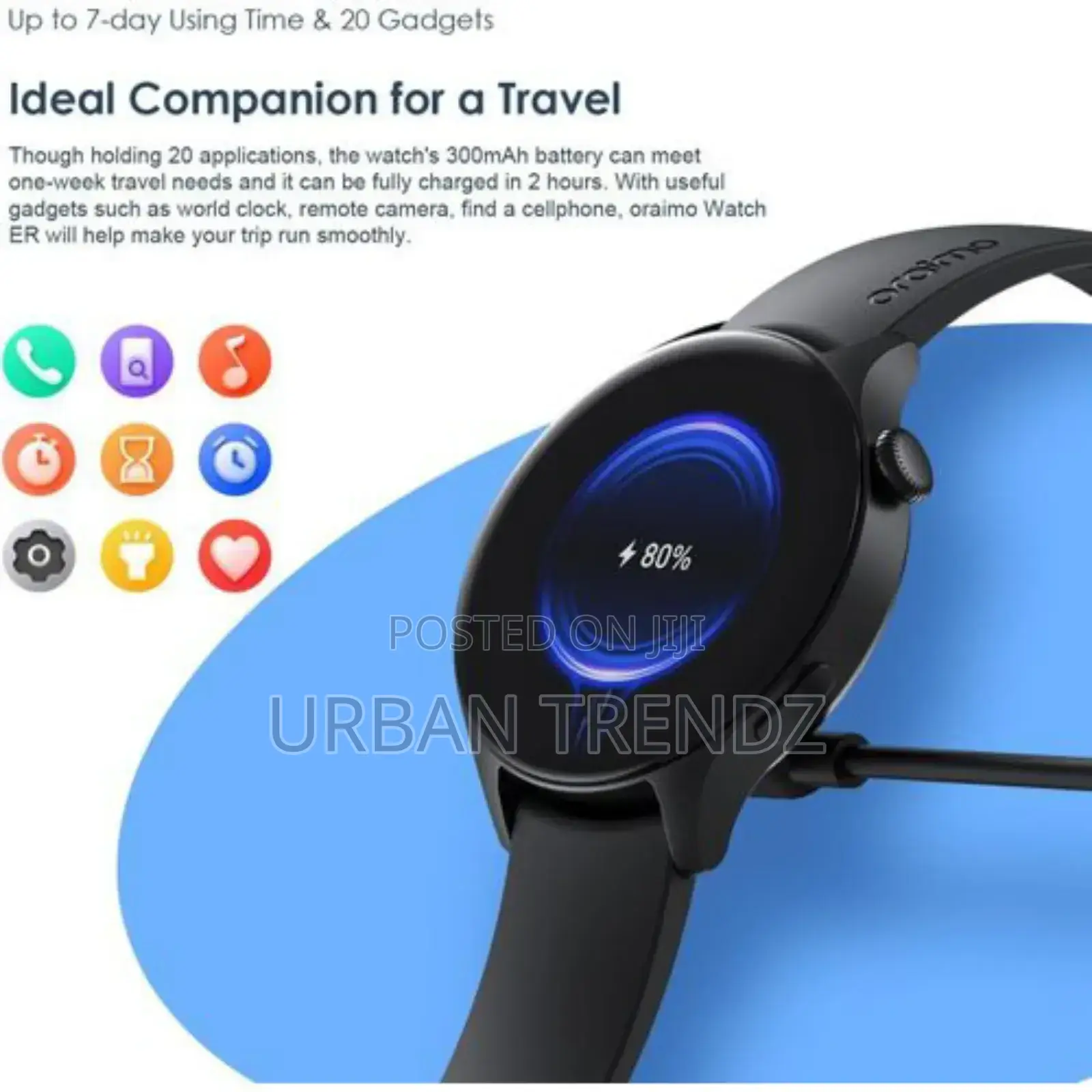 Oraimo Er- Osw42 Smart Watch 1.43" Amoled Ip68 Smart Watch