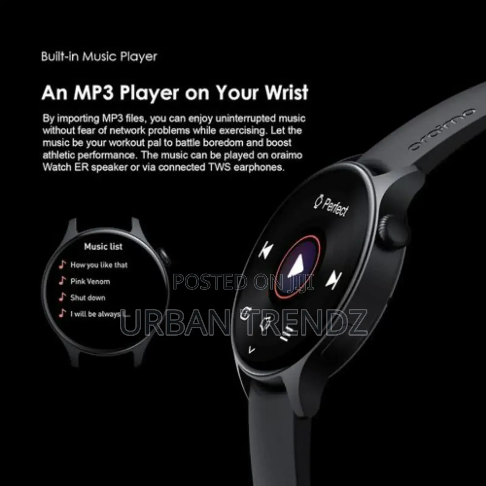 Oraimo Er- Osw42 Smart Watch 1.43" Amoled Ip68 Smart Watch