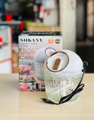 Sokany Grinder and Chopper With Heavy Glass Body